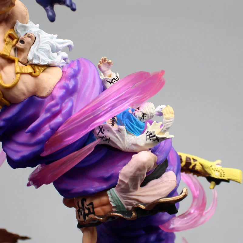 24cm One Piece Anime Figures Zoro Gk Figurine Onigashima King Of Hell Action Figure Pvc Statue Model Decoration Gift Toys