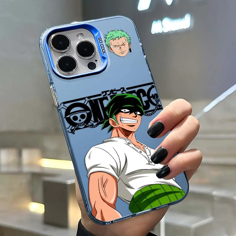 ONE PIECE Portgas D Ace Cool Cover For Apple iPhone 17 16 15 14 13 Pro Max Plus Colorful Silver Phone Case