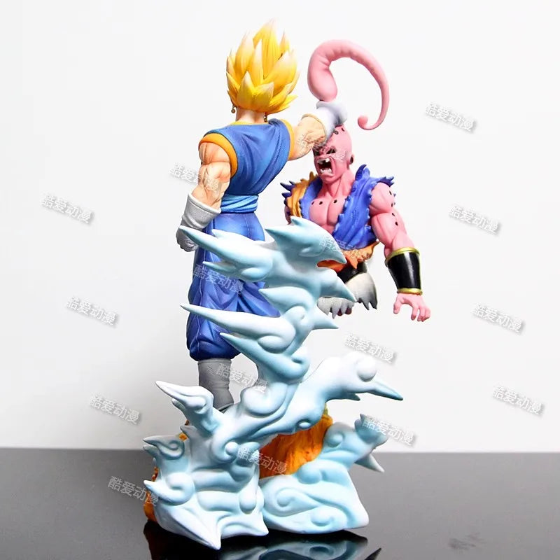 NEW Son Goku Figure Dragon Ball Anime Super Saiyan Goku Vs Majin Buu Action Figures Statue Collection Model Kids Toys Birthday