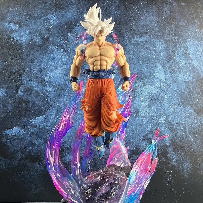 Dragon Ball Anime Figure 25cm Son Goku Ultra Instinct Super Saiyan Figurine Statue Pvc Statue Model Ornament Collection Toy Gift