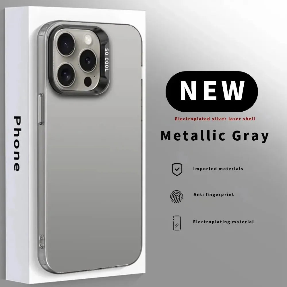 Luxury Hot Anime Attack On Titan Phone Case For IPhone 17 Air 16 15 14 13 12 11 Pro Max Plus Color Shockproof Back Silver Cove