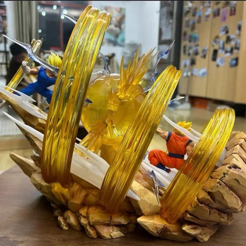 18cm Dragon Ball Figure Goku Vs Vegeta Figure Sky Top Wcf Goku Vs Vegeta Anime Figure Goku Vegeta Action Figurine Pvc Model Gift