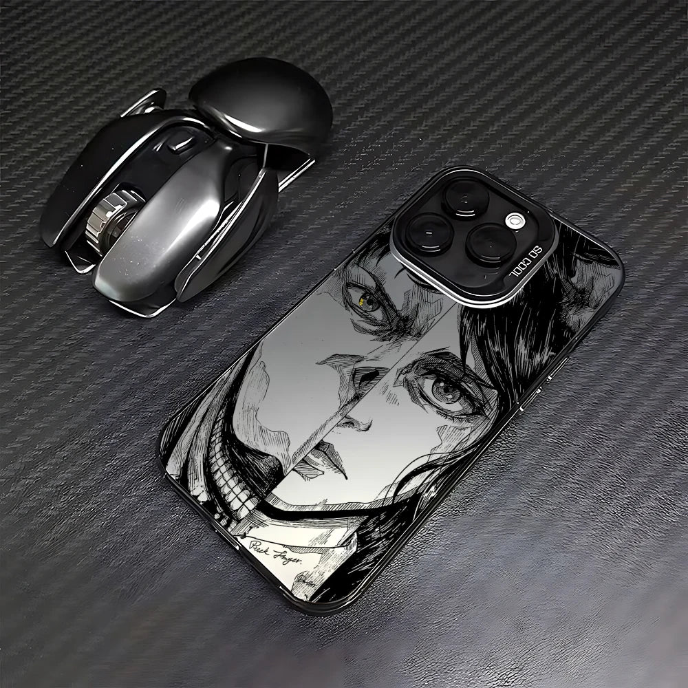 Luxury Hot Anime Attack On Titan Phone Case For iPhone 16e 16 15 14 13 12 11 mini Pro Max X XR XSMAX 8 7 Plus Anti Fall Cover