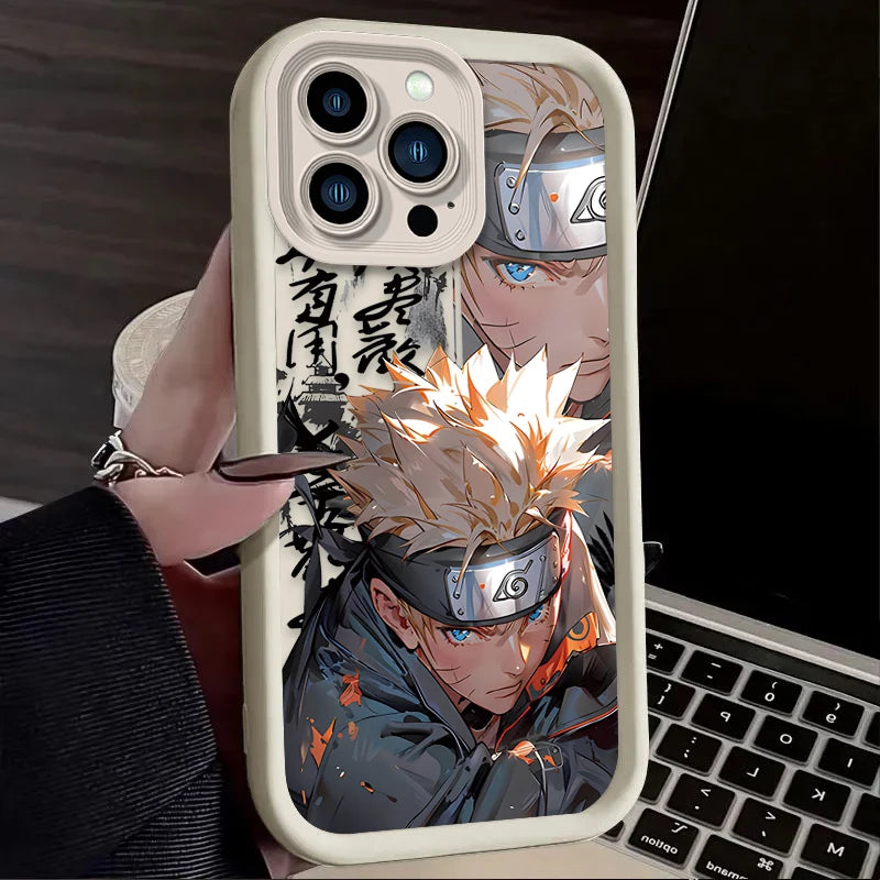 N-NARUTO-S Matte Phone Case For iPhone 16 16E 15 14 13 12 11 Pro Max X XS X S Max XR SE 2020 SE4 7 8 Shockproof Silicone Cover