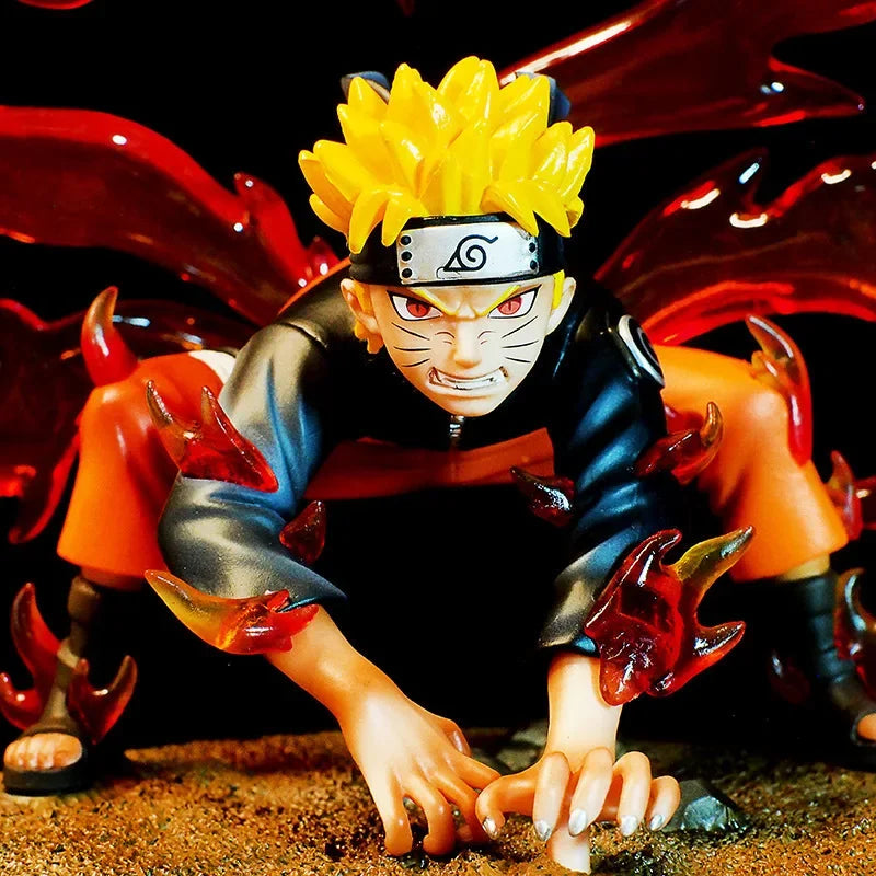 Naruto Four-tailed Naruto Uzumaki Tatue Model Desktop Decoration GK Collection Handmade Model Anime Figure Model Toy Kid Gifts