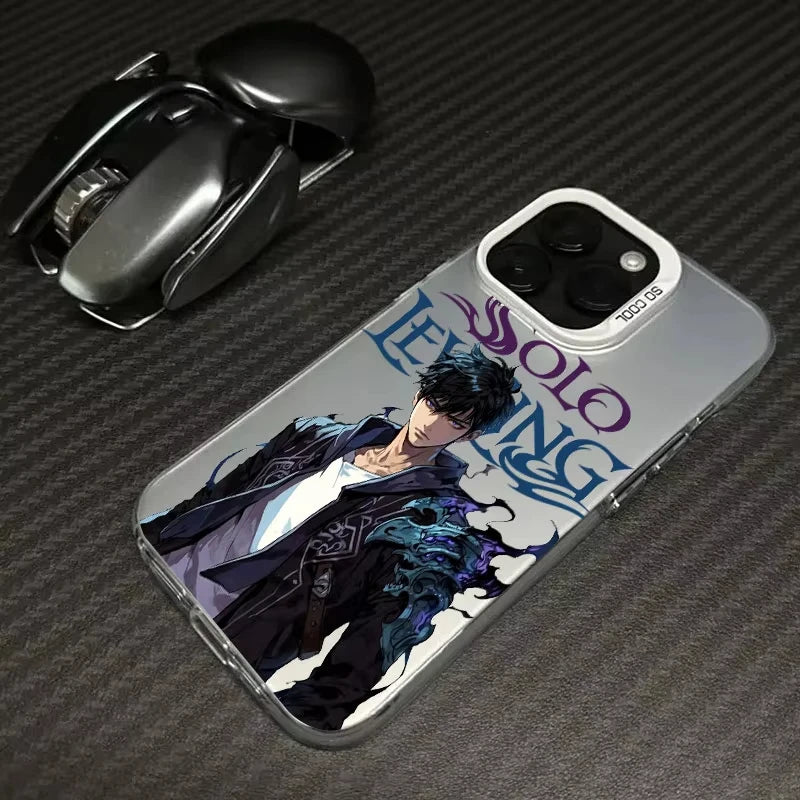 Solo Leveling ARISE Hot Anime Coque Phone Case For iPhone 17 16 15 14 13 12 11 Pro Max Plus 16E 17 Air Shockproof Back Cover