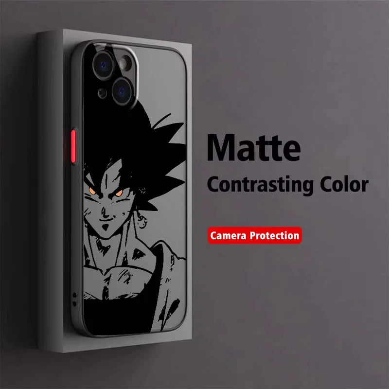 Cool Dragon Ball Art Popular For Apple iPhone 17 Air 16 15 14 13 12 11 XS X Pro Max Plus Frosted Translucent Phone Case