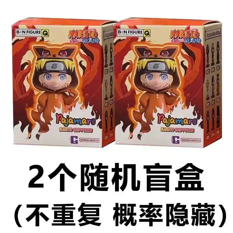 Naruto Bnfigureq Pajamars Series Blind Box Action Figures Model Sasuke Kakashi Costume Design Decoration Gift Toy