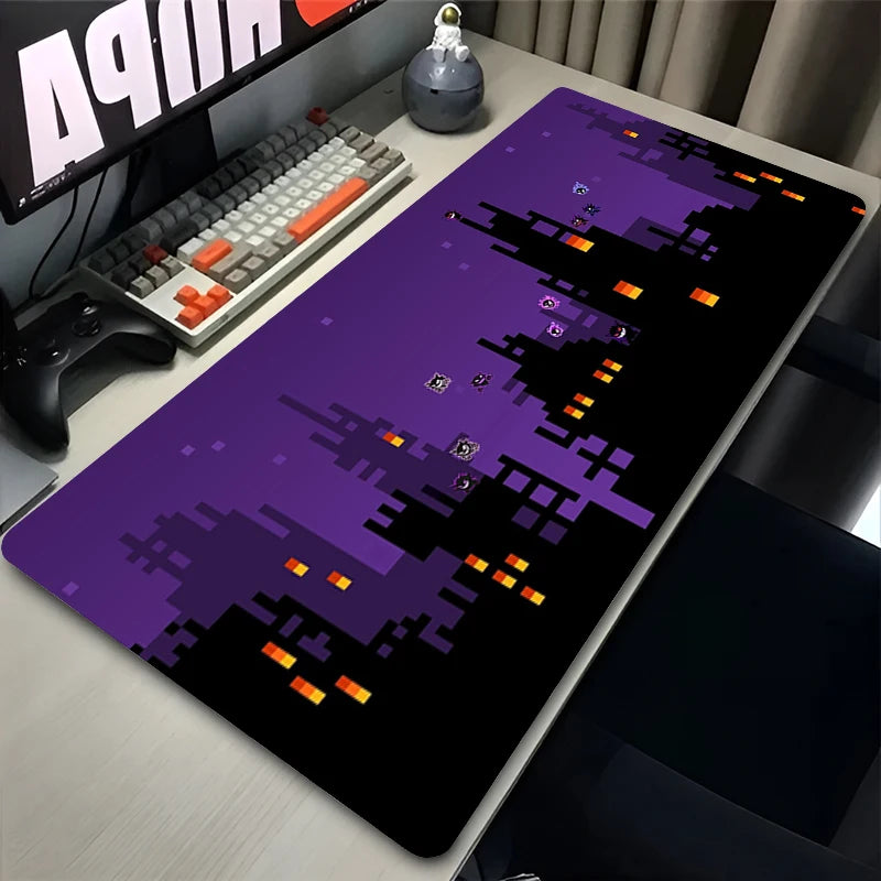 Colorful Gaming Keyboard Rug Laptop Japan Cool Anime Mouse Pad XXL Black P-pokemon Desk Mat PC G-gengar Gamer Cabinet Mousepad