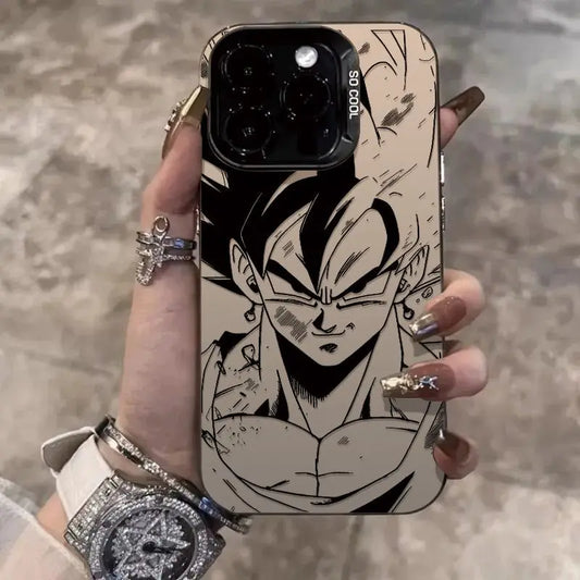 3D Son Goku Dragon Ball Phone Case for iPhone 11 12 13 14 15 16 17 Pro Max PLUS 16pro 17Air Gogeta Vegetto Japan Cartoon Cover