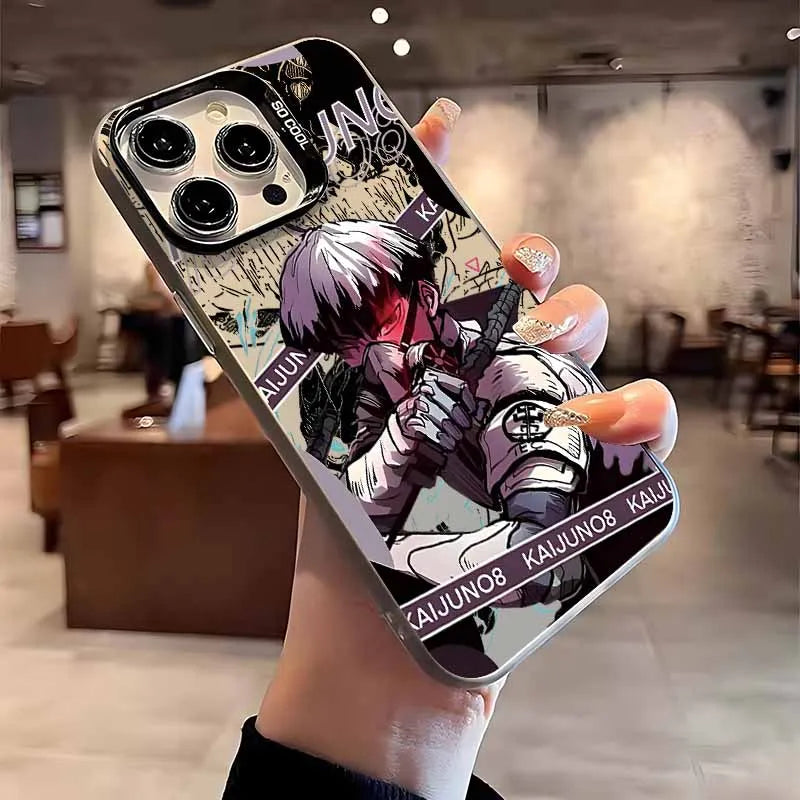 Hot blooded Anime Kaiju No. 8 Cover For Xiaomi Redmi Note 14 13 12 11E 11S 11 10 Pro Plus Lite Max Colorful Silver Phone Case