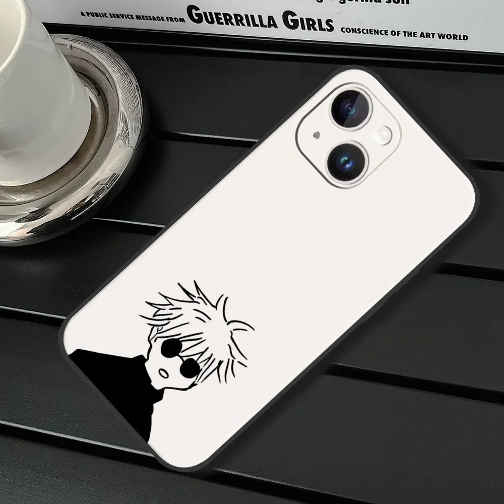 J-Jujutsu K-Kaisen Phone Case For IPhone 11,12,13,14,15,16,XS,XR,X,Mini,Pro,Max,Plus,Shell,Cover