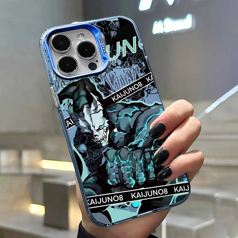 Hot blooded Anime Kaiju No. 8 Cover For Xiaomi Redmi Note 14 13 12 11E 11S 11 10 Pro Plus Lite Max Colorful Silver Phone Case