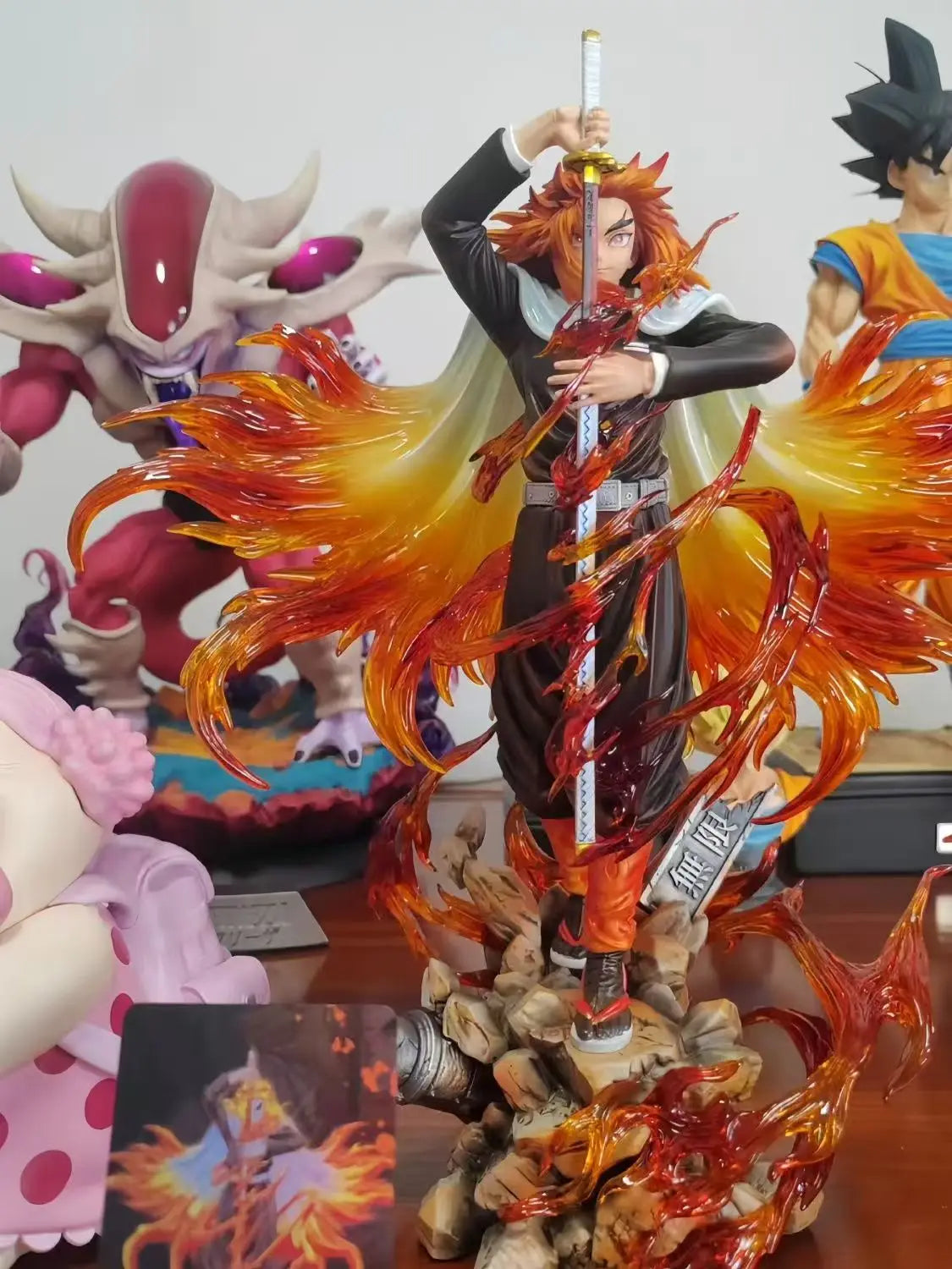 30cm Demon Slayer Rengoku Kyoujurou Anime Figure Rengoku Kyoujurou Figurine Pvc Model Statue Collection Decoration Desk Toy Gift