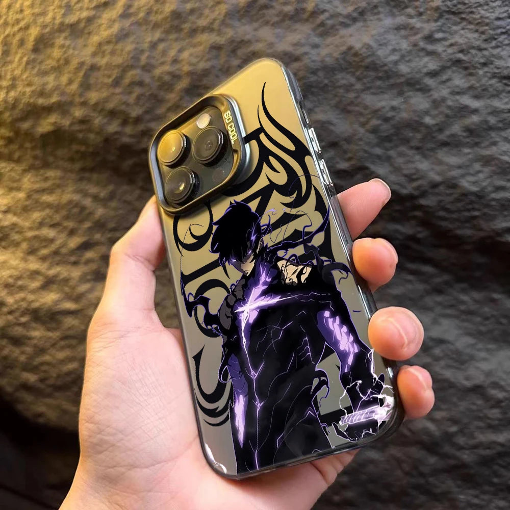 Hot S-Solo Levelings Anime Phone Case For iPhone 16e 16 15 14 13 12 11 mini Pro Max X XR XSMAX 8 7 Plus Anti Fall Matte Cover