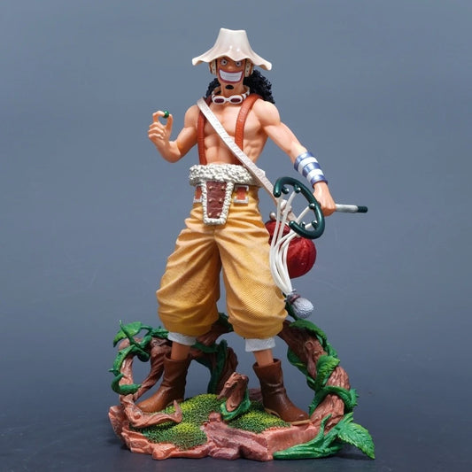 25cm/9.84in Anime One Piece Figure Usopp Action Figures Pvc Statue Desktop Ornamen Collection Model Toys Gifts