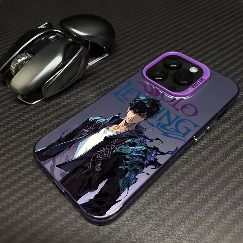 Solo Leveling ARISE Hot Anime Coque Phone Case For iPhone 17 16 15 14 13 12 11 Pro Max Plus 16E 17 Air Shockproof Back Cover