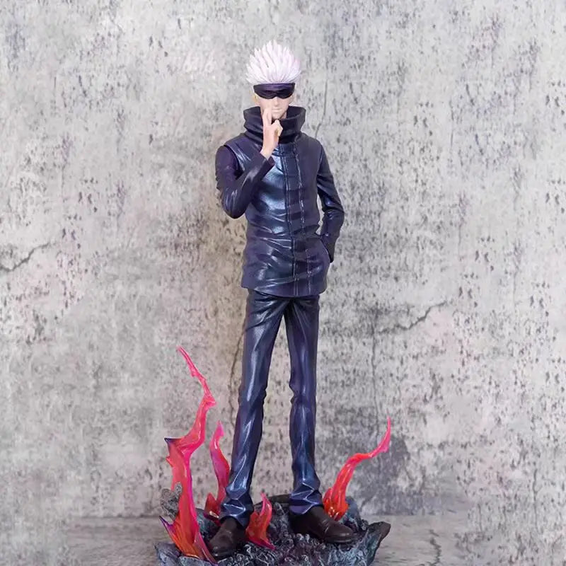 Jujutsu Kaisen Anime Figures Satoru Gojo Figure 2 Heads 2 Arms Action Figurine Statue Collection Ornament Model Christmas Gifts