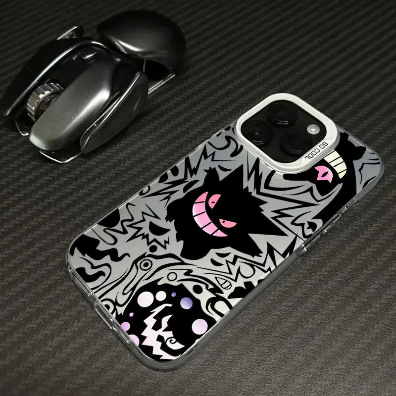 Pokemons Gengar Pocket Monster Anime Coque For Apple iPhone 16e 16 14 15 13 11 Pro Max Plus 12 Mini Shockproof Case Phone Cover