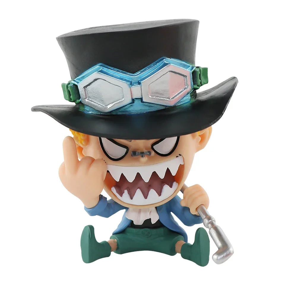 Anime One Piece Figure 17 Styles Zoro Luffy Sanji Ace Robin Nami Frank Usopp Brook Chopper PVC Decoration Figural Model Gift Toy