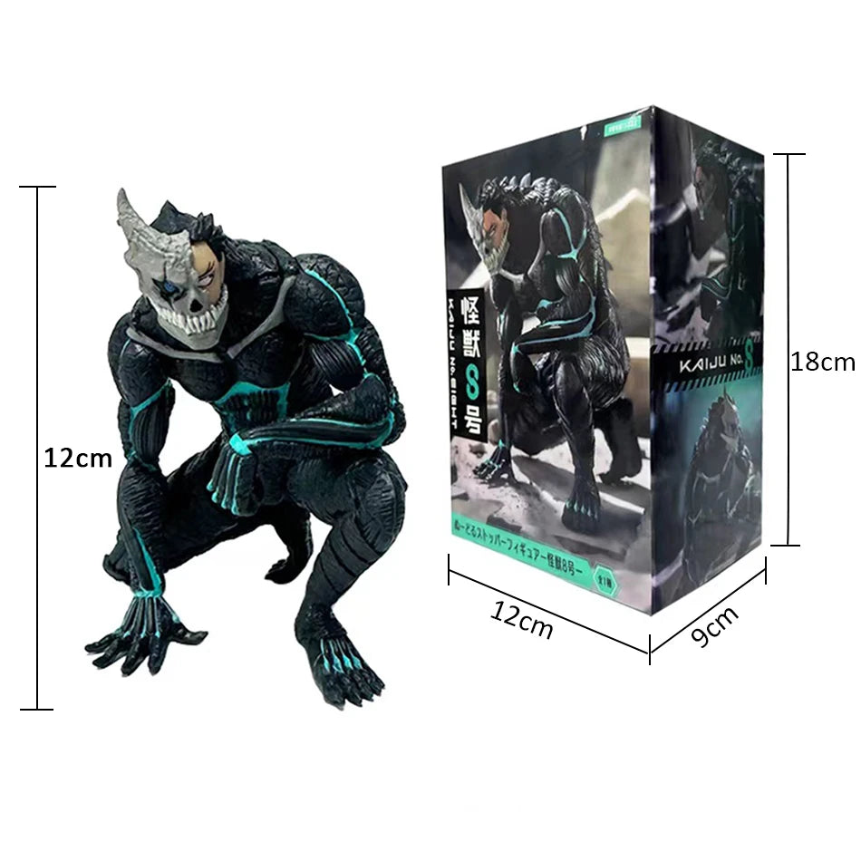 In Stock 1-4PCS Amine Kaiju No. 8 Figure Kafka Hibino Mina Ashiro Skeleton Creative PVC Model Toys Kids Action Statue Doll Gifts