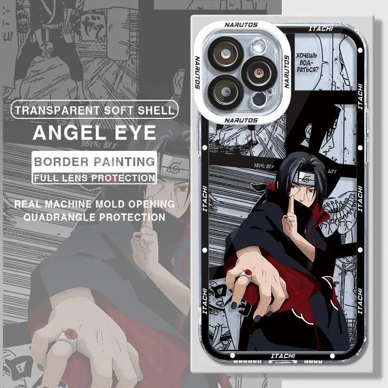 Akatsukis Uchiha Itachi Narutos Phone Case for iPhone 14 Plus XR X 13 Pro Max 12 Mini 11 Pro XS Max 7 8 Plus 15 Cover