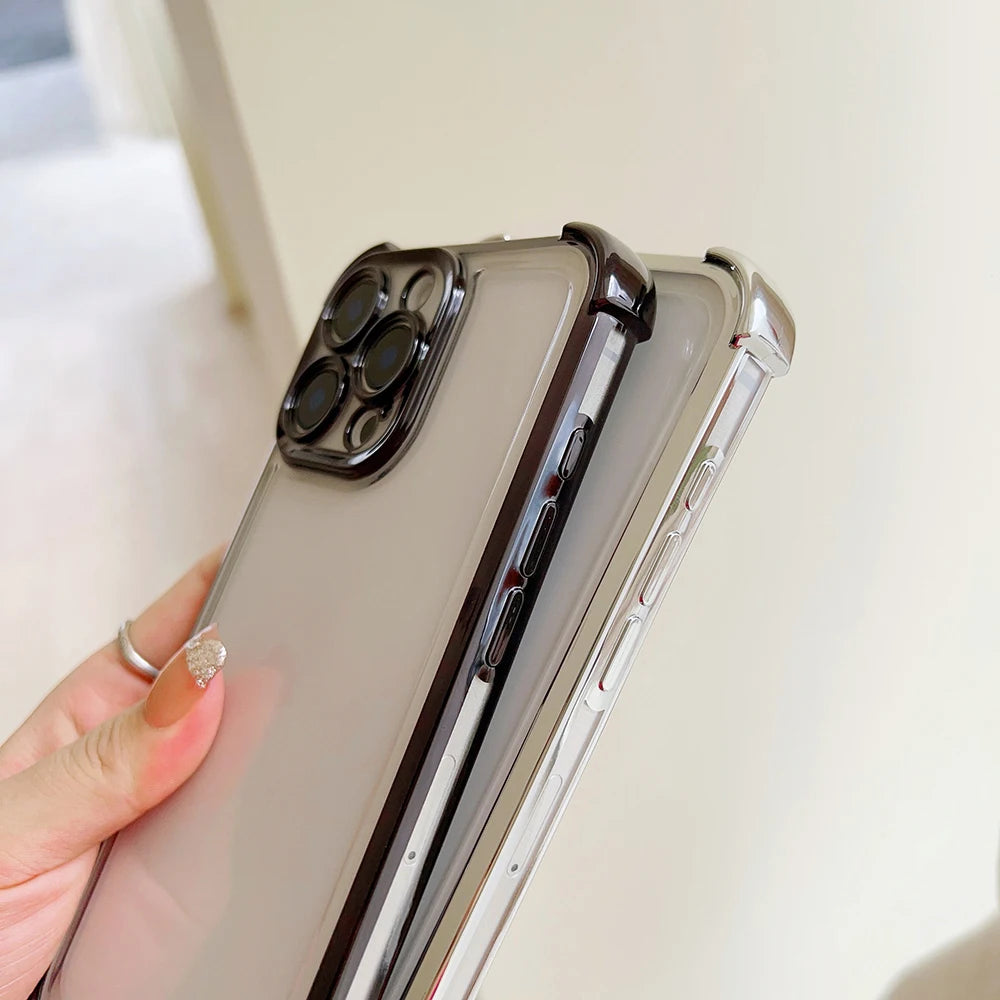 Jujutsu Kaisen Gojo Satoru New Plating Case For iPhone 16 15 14 13 12 11 Pro Max X XR XSMax 7 8 Plus Shockproof Anti-Fall Armor