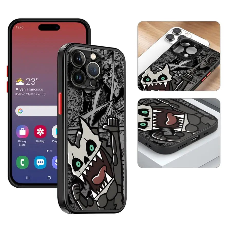 Japanese Anime Kaiju No.8 Phone Case for iPhone 16 14Pro XR 16e 15 13 Mini SE 7 8 Plus 12 11 Pro XS Max 14 Soft Cover