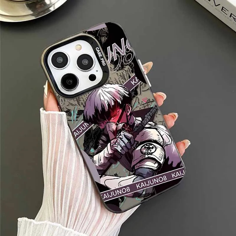 Hot blooded Anime Kaiju No. 8 Cover For Xiaomi Redmi Note 14 13 12 11E 11S 11 10 Pro Plus Lite Max Colorful Silver Phone Case
