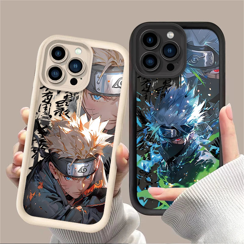 N-NARUTO-S Matte Phone Case For iPhone 16 16E 15 14 13 12 11 Pro Max X XS X S Max XR SE 2020 SE4 7 8 Shockproof Silicone Cover