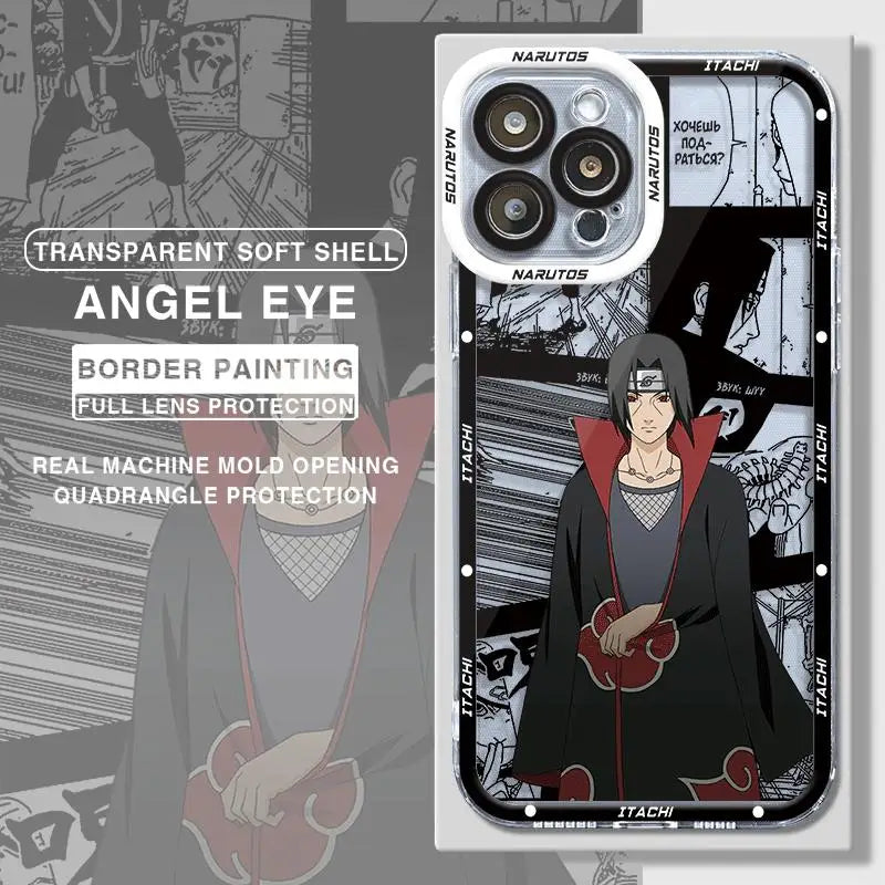 Akatsukis Uchiha Itachi Narutos Phone Case for iPhone 14 Plus XR X 13 Pro Max 12 Mini 11 Pro XS Max 7 8 Plus 15 Cover