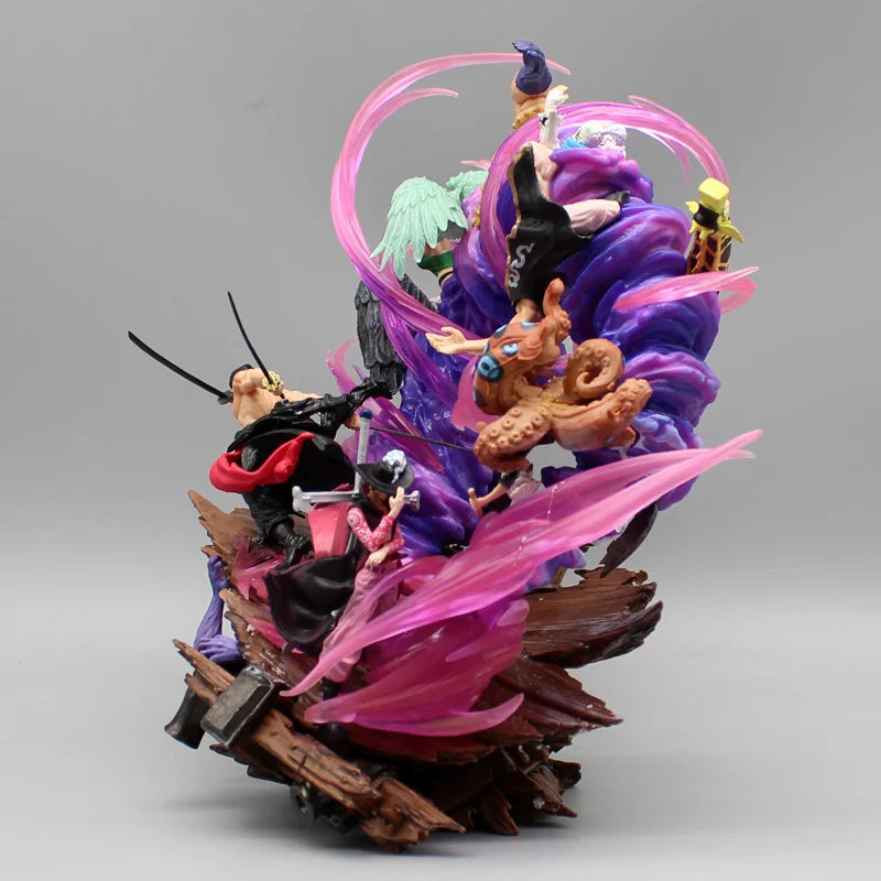 24cm One Piece Anime Figures Zoro Gk Figurine Onigashima King Of Hell Action Figure Pvc Statue Model Decoration Gift Toys