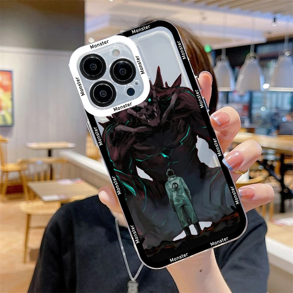 Anime Kaiju No 8 Clear Case For Samsung A73 A72 A71 A55 A52 A51 A50 A42 A35 A33 A32 A31 A30 A24 A23 A22 A13 A12 A05 5G Cover