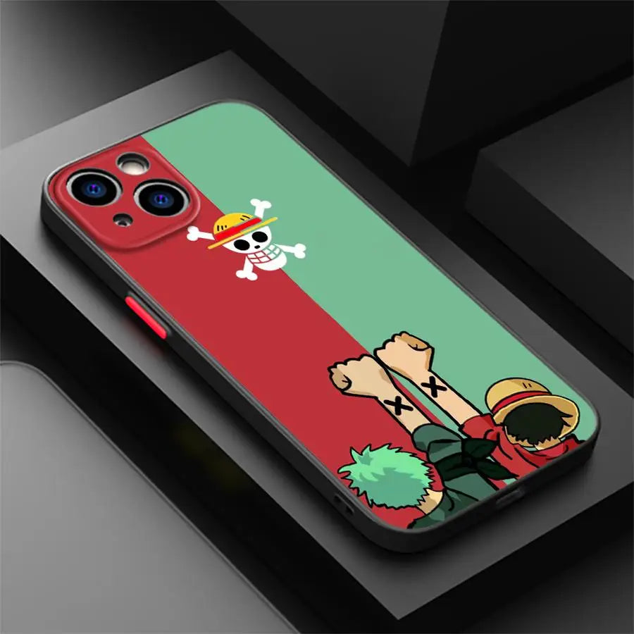Case for iPhone 12 Mini 13 Pro 11 15 14 XR 16e 16 11 Max XS Soft shell Anime One Pieces