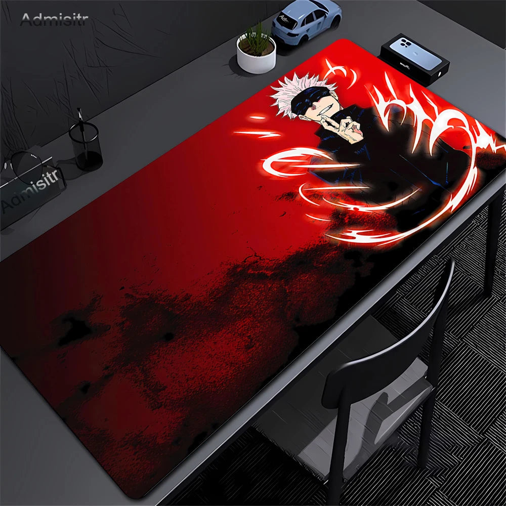 Jujutsu Kaisen Satoru Gojo Mousepad HD Printing Computer Gamers Locking Edge Non-slip Mouse Pad XXL 90x40cm Keyboard PC Deskmat