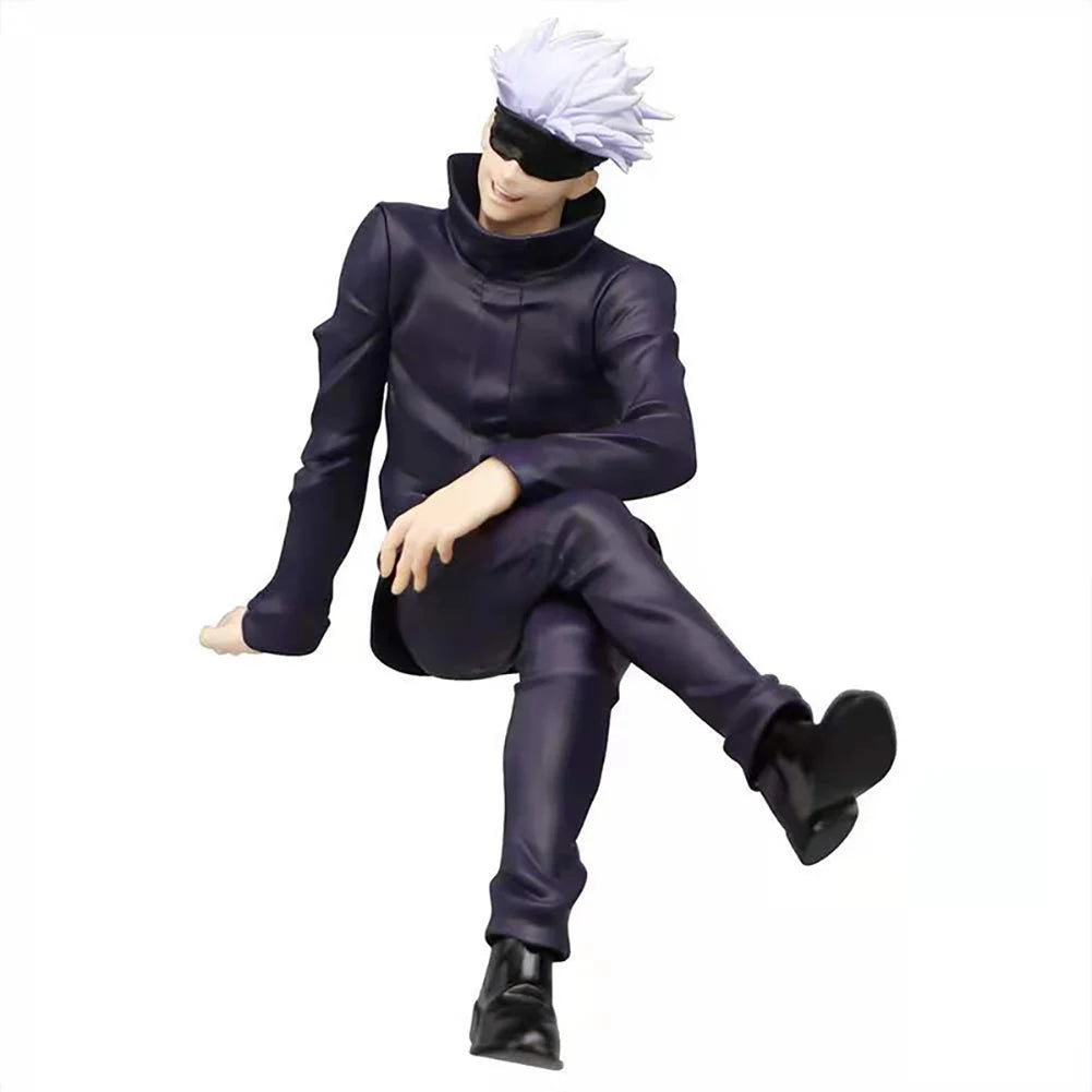 Anime JJK figure Gojo Satoru Fushiguro Toji model sitting pose action figure Computer desk decora car accessorie collection gift