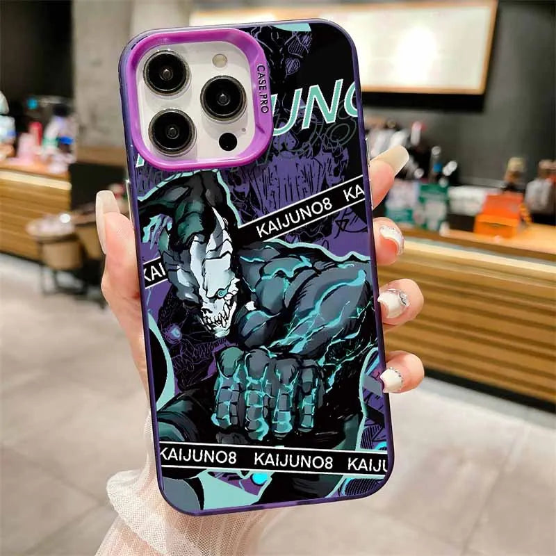 Hot blooded Anime Kaiju No. 8 Cover For Xiaomi Redmi Note 14 13 12 11E 11S 11 10 Pro Plus Lite Max Colorful Silver Phone Case