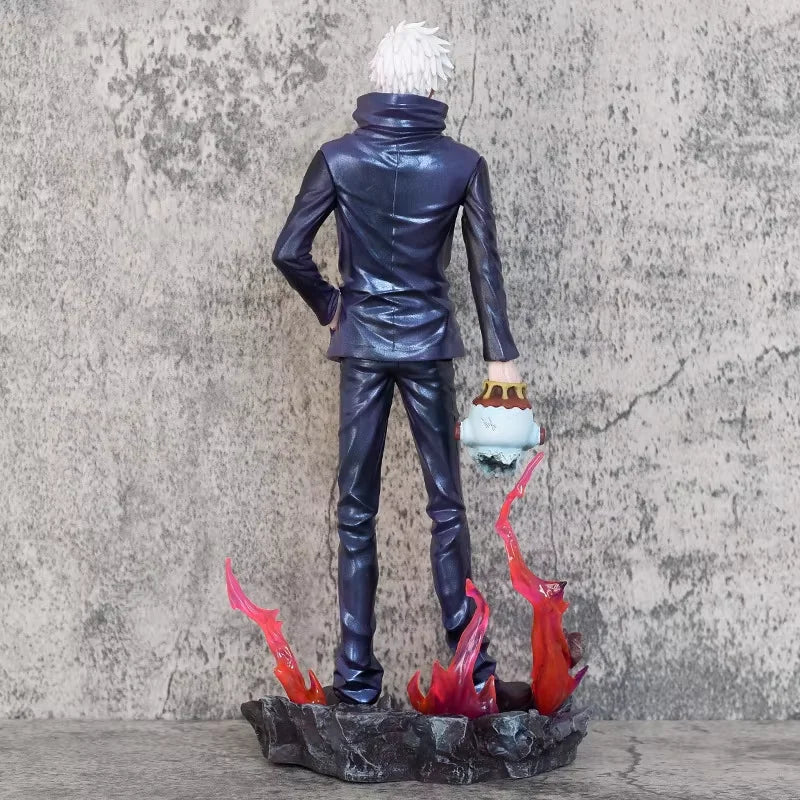 Jujutsu Kaisen Anime Figures Satoru Gojo Figure 2 Heads 2 Arms Action Figurine Statue Collection Ornament Model Christmas Gifts