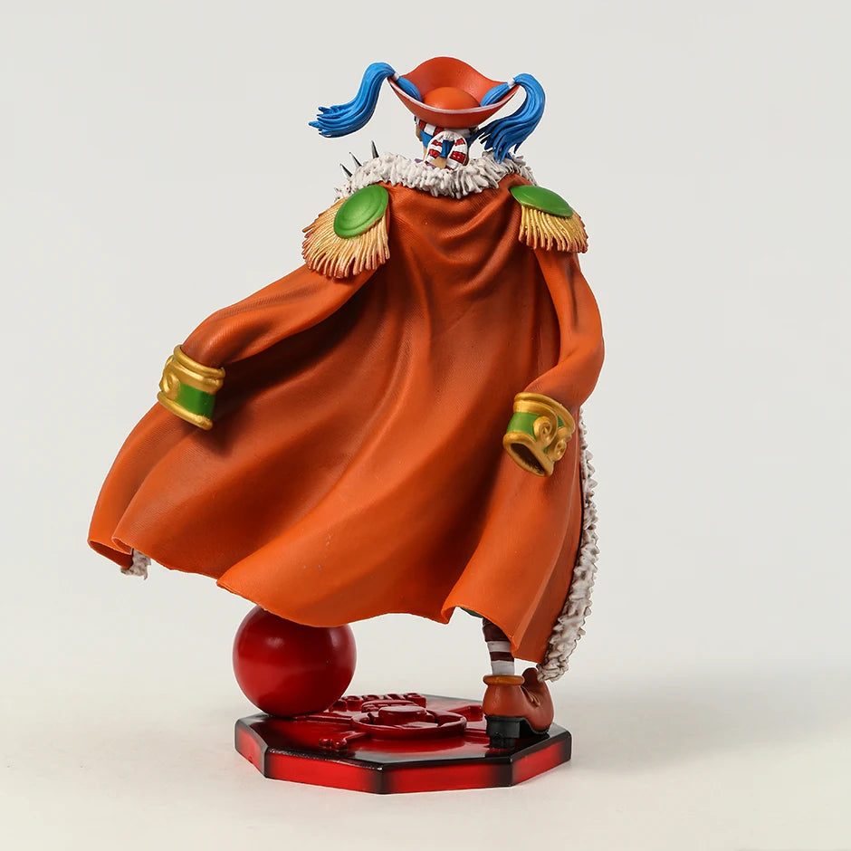 One Piece Anime Figure Four Emperors Clown Buggy Figures 26cm PVC Statue Model Collection Desktop Decoration Children Toys Gifts
