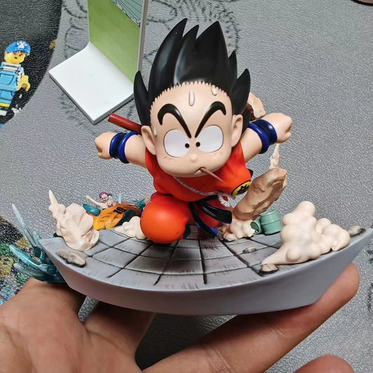 Anime Dragon Ball Kid Goku Figure Son Goku Eat Mouse Pvc Statue Action Figures Collectible Model Toys Gifts