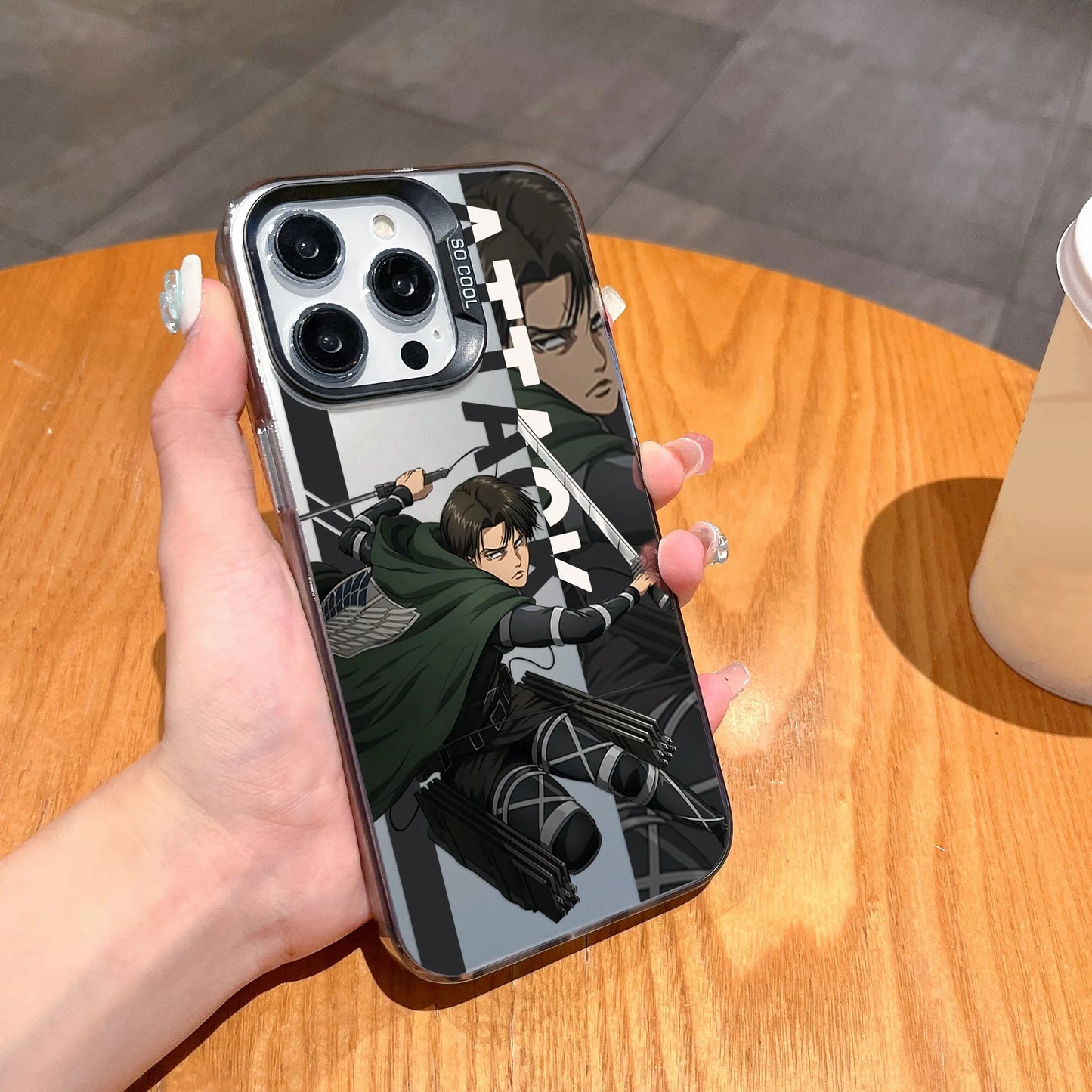 Hot Anime Attack On Titan New Phone Case For iPhone 15 14 13 12 11 Pro Max X XR XSMAX 8 7 Plus Candy Matte Shockproof Back Cover