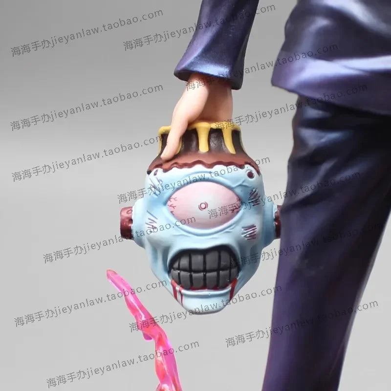 Jujutsu Kaisen Anime Figures Satoru Gojo Figure 2 Heads 2 Arms Action Figurine Statue Collection Ornament Model Christmas Gifts