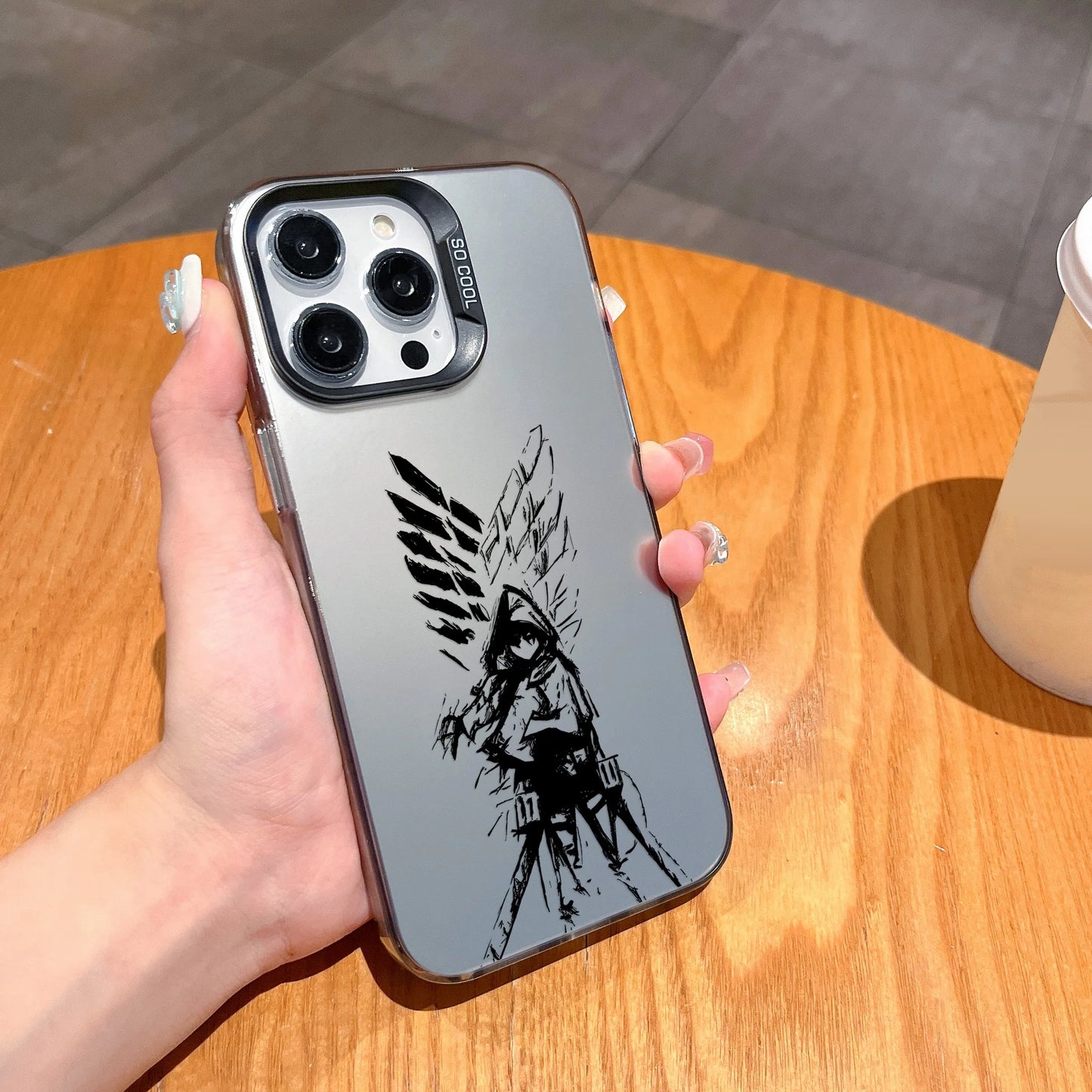 Hot Anime Attack On Titan New Phone Case For iPhone 15 14 13 12 11 Pro Max X XR XSMAX 8 7 Plus Candy Matte Shockproof Back Cover