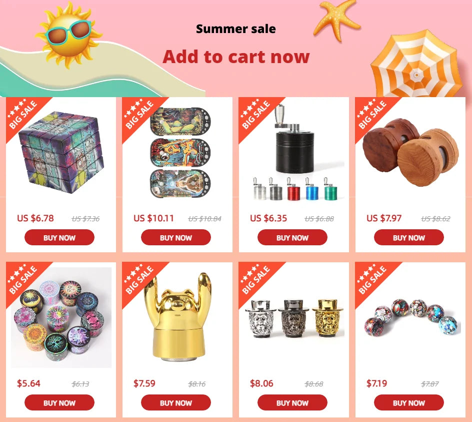 New Devil Fruit Cigarette Grinder Zinc Alloy 63-3 Layer Cigarette Crusher Multi Color Display Box Manufacturer Direct Sales