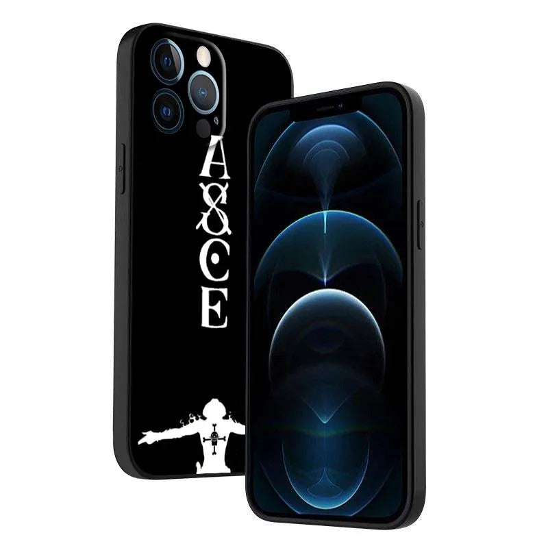 O-One Pieces Anime Cover For Apple iPhone 16 15 14 13 12 11 XS X Mini Plus Pro Max Black Phone Case