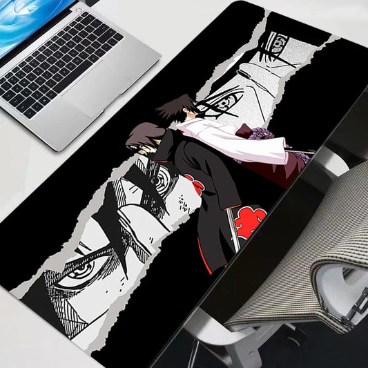 Uchiha Itachi Madara N-Naruto Uzumaki Mouse Pad XL Lockedge Gaming Accessories Computer Gamer Keyboard Mouse Mat Desk Mousepad