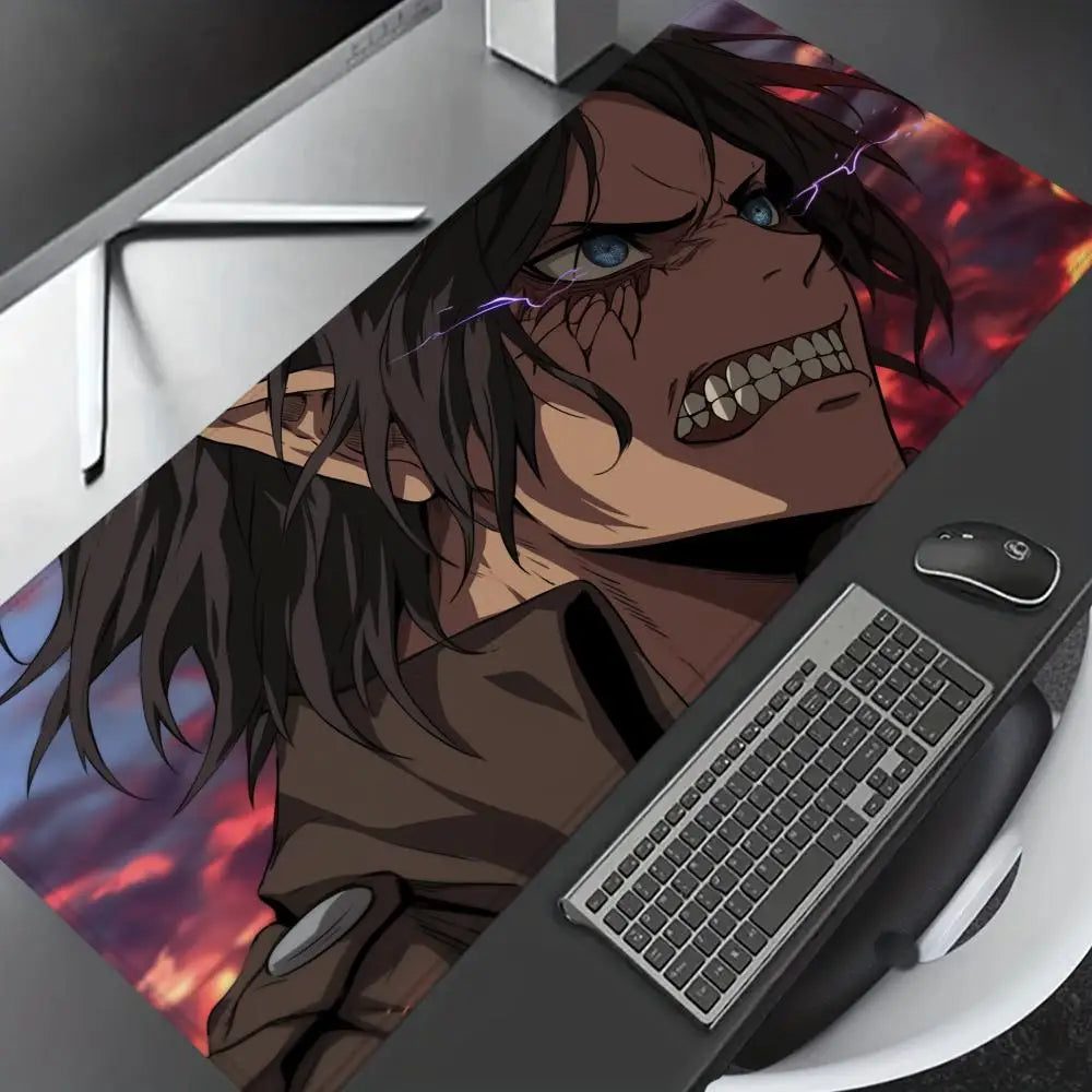 Yeager Allen Comic Attack on Titan Mouse Pad Large XXL Mouse Pad HD Rubber Non-slip Mouse Pad Laptop Keyboard Accessory Desk Pad