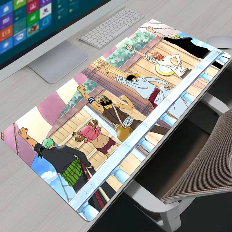 Mouse Pad Gamer Large Japan Anime One Piece Keyboard Pad NonSlip Rubber Computer Carpet Desk Mat PC Gamer MousePad Youth Gifts
