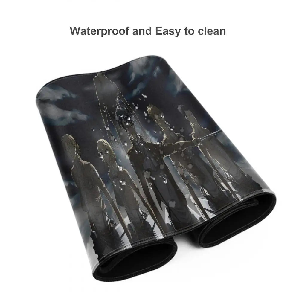 Attack on Titan Anime Large Lock Edge Mouse Pad Computer Mousepad XXL S Gaming Padmouse Gamer Laptop Keyboard Mouse Mats Carpet