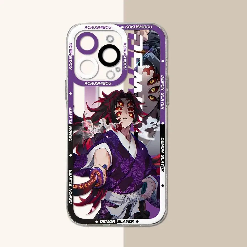 Anime Demon Slayer Kimetsu No Yaiba Phone Case For IPhone 17 Pro Max 16e 17 Air 11 15 12 14 13 16 Pro Max 15 Plus Soft TPU Cover